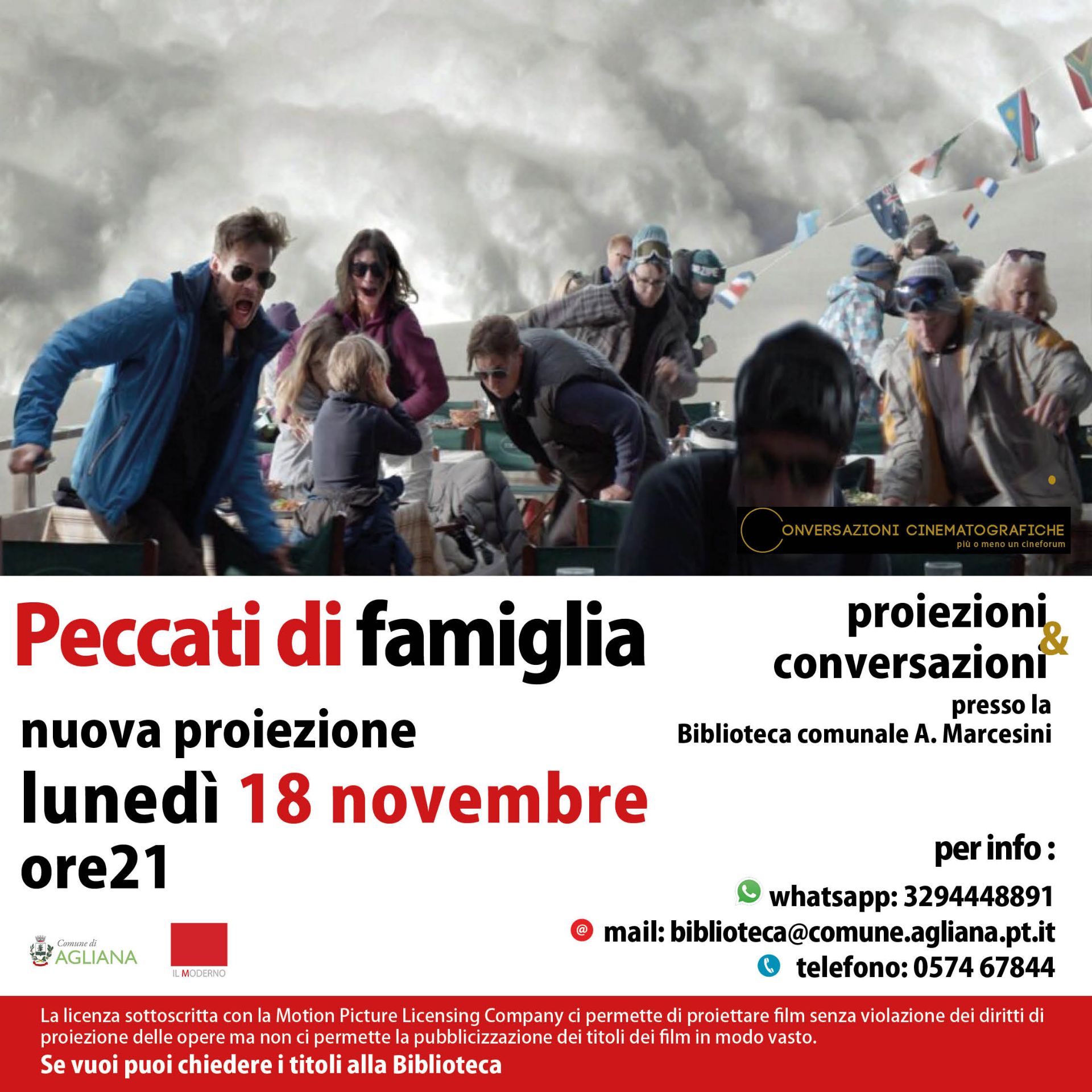 Peccati di famiglia, rassegna cinematografica