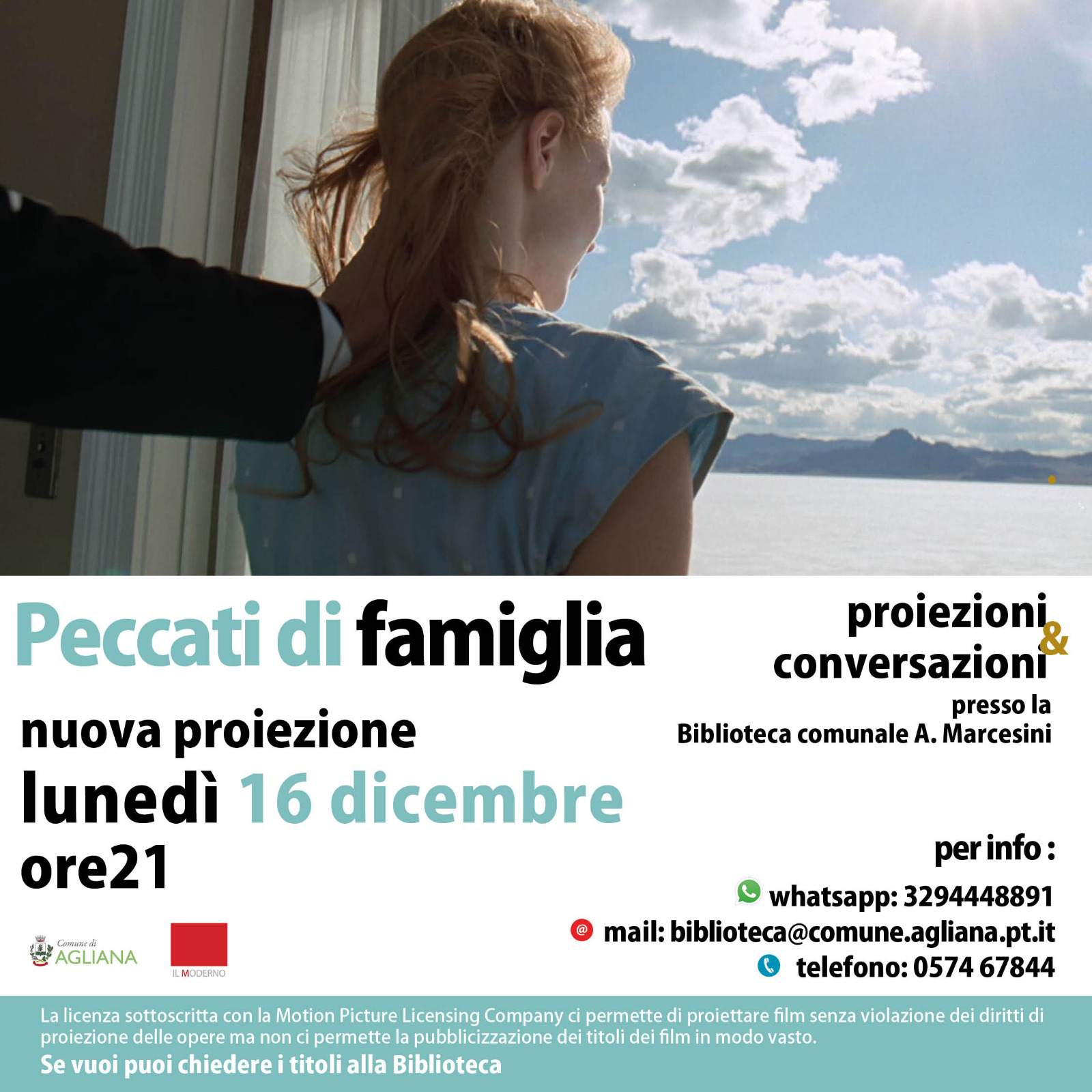 Peccati di famiglia, rassegna cinematografica