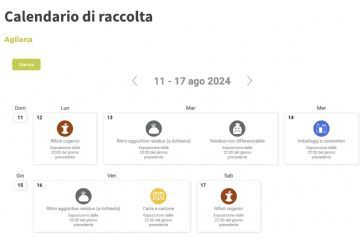 la raccolta porta a porta la settimana di ferragosto