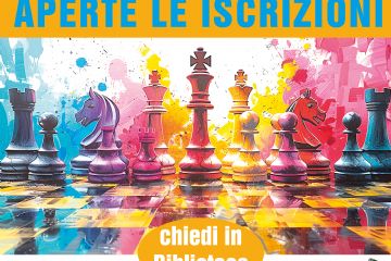 Sono aperte le iscrizioni al corso di scacchi. Una scacchiera