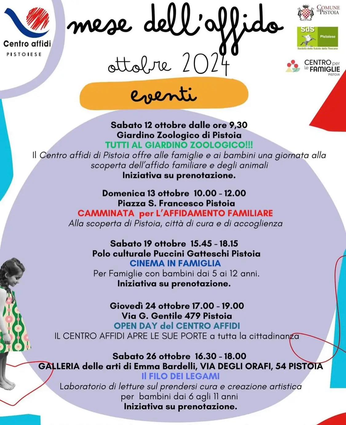la locandina del mese dell'affido