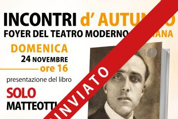 rinviata la presentazione del libro di Riccardo Nencini
