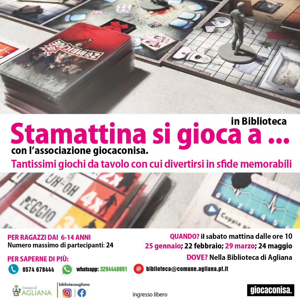Giocare con i giochi da tavolo in biblioteca