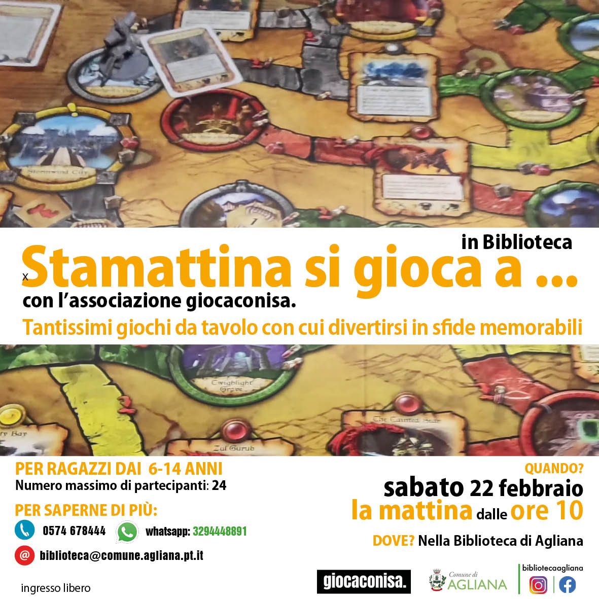 Giocare con i giochi da tavolo in biblioteca