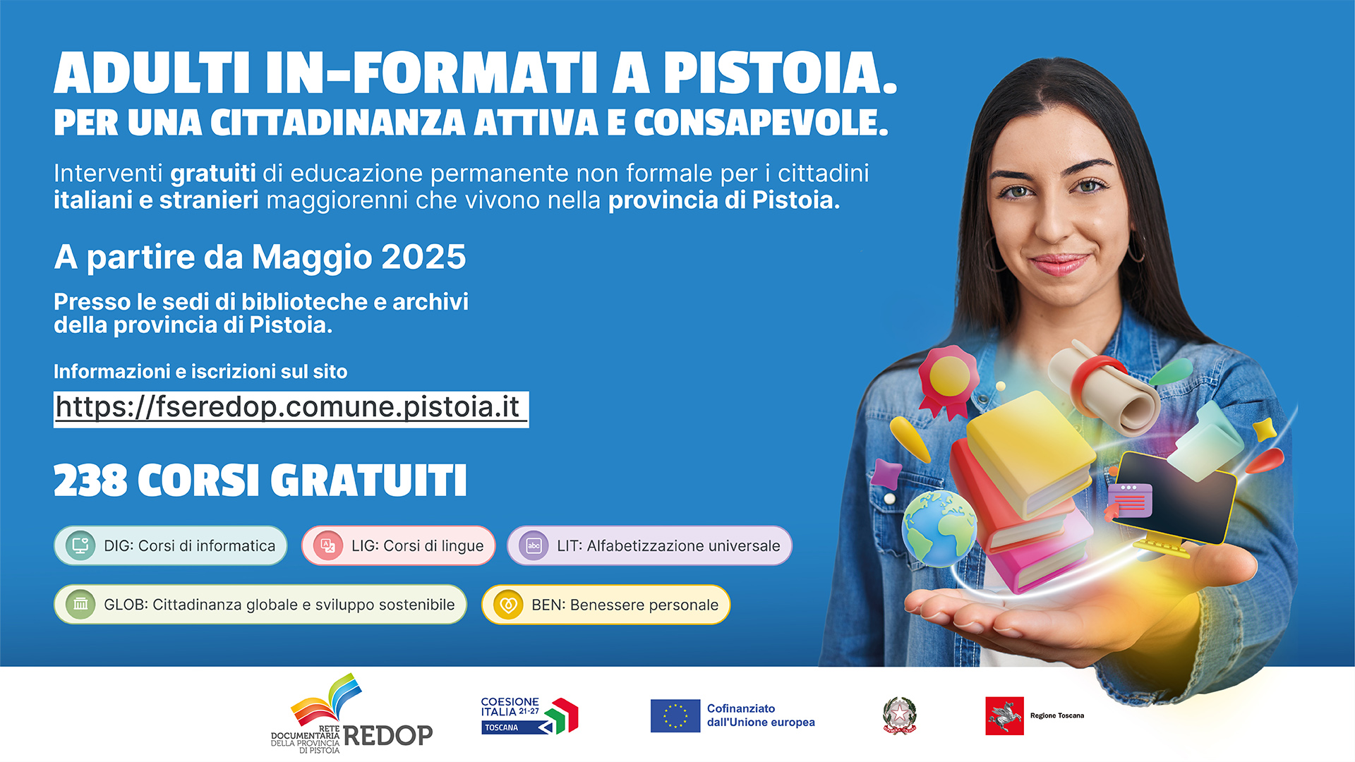 I corsi per adulti della rete delle biblioteche della provincia di Pistoia