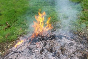 Divieto di qualsiasi tipologia di combustione all’aperto