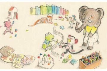 L'illustrazione è tratta dal libro  "Cosa dice piccolo coccodrillo" pubblicato da Babalibri , di  di Eva Montanari.