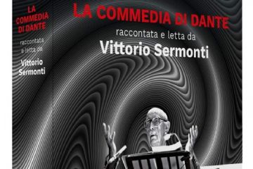  La Commedia di Dante / raccontata e letta da Vittorio Sermonti<br>Inferno, Purgatorio, Paradiso<br>Roma : Emons Italia, 2018<br>9 compact disc (MP3); in contenitore, 19x14x1 cm
