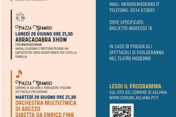 Il programma del Giugno Aglianese edizione 2021. Pag. 4